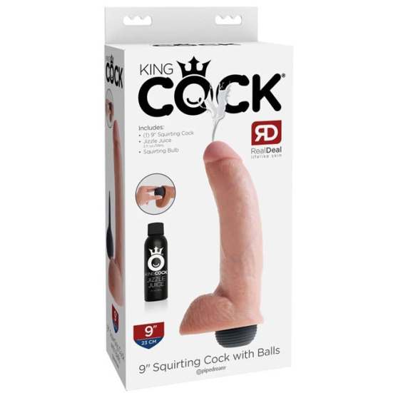 Кончающий фаллоc King Cock 9 Squirting